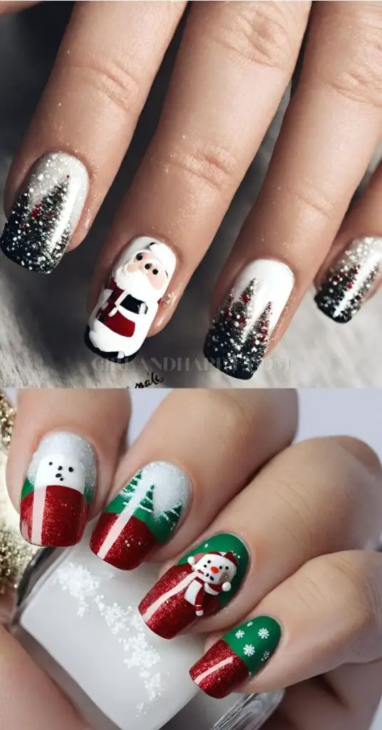 Easy christmas nails