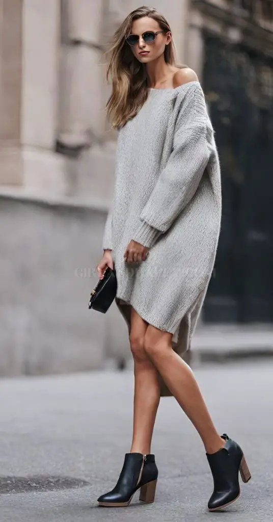 what shoes to wear with knitted dresses
